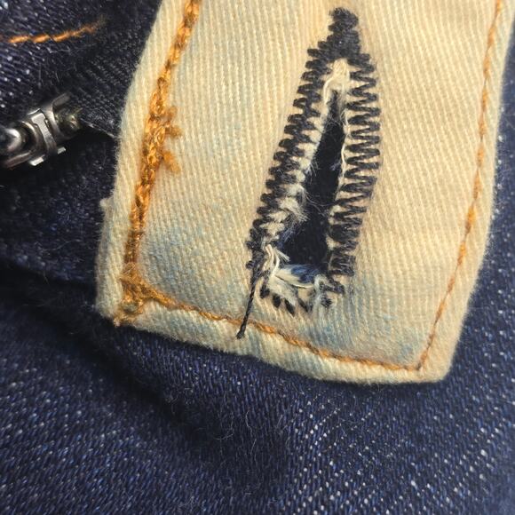 Rag & Bone Dark Wash Cuff‎ Japanese Selvedge Jeans Size 27 - Picture 10 of 14